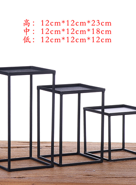 新中式铁艺茶棚 收纳架 茶道具配件 茶托盘铁制仿古置物杯架多肉