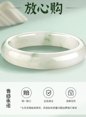福安达天然天山翠手镯多翠飘花