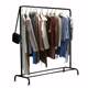 Clothes rack floor-standing folding storage rack indoor single-rod hanging clothes rack bedroom household simple clothes rack
