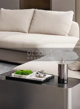 邸高家居好物客厅边几青苔藓盘软装样板间装饰品香薰收纳托盘摆件