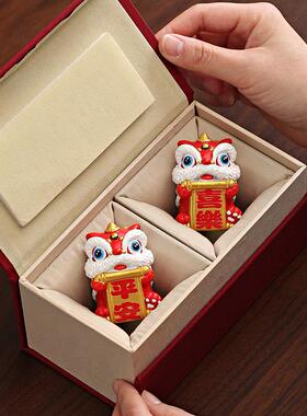 采购产品国势，平安，欢乐，狮子觉醒，喜庆小饰品，桌面茶几装饰