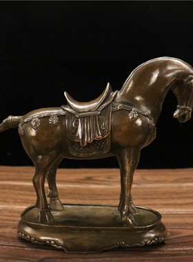 唐马摆件工艺品客厅马到成功酒柜玄关装饰办公室开业礼品