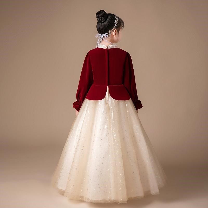 元旦儿童演出服女童长裙秋冬新款主持人中小学生合唱服男童背带裤,淘宝优惠券,粉丝福利购,淘宝优惠卷