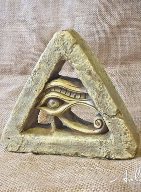 澳洛瑞斯古埃及纪念品荷鲁斯之眼办公室招财酒吧创意装饰摆件礼品