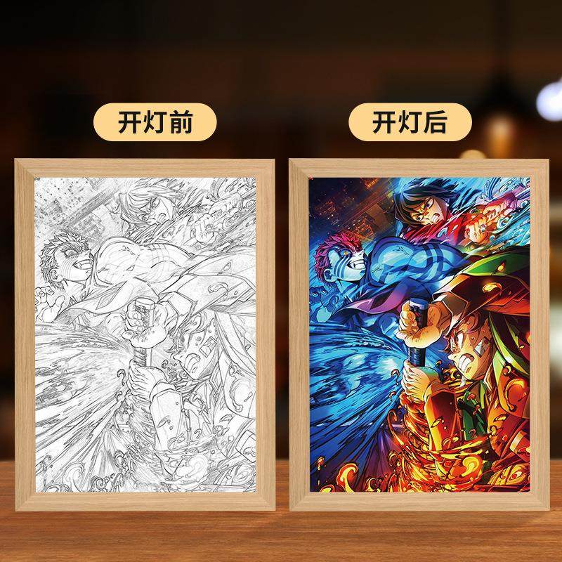 【完结纪念】鬼灭之刃周边相册光栅卡二变画框摆件动漫全员大合照,淘宝优惠券,粉丝福利购,淘宝优惠卷