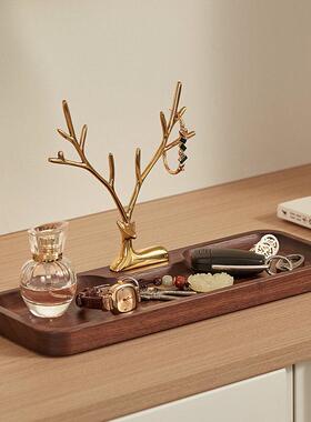 实木入户门口钥匙收纳玄关摆件客厅家居置物架装饰品乔迁新居礼物