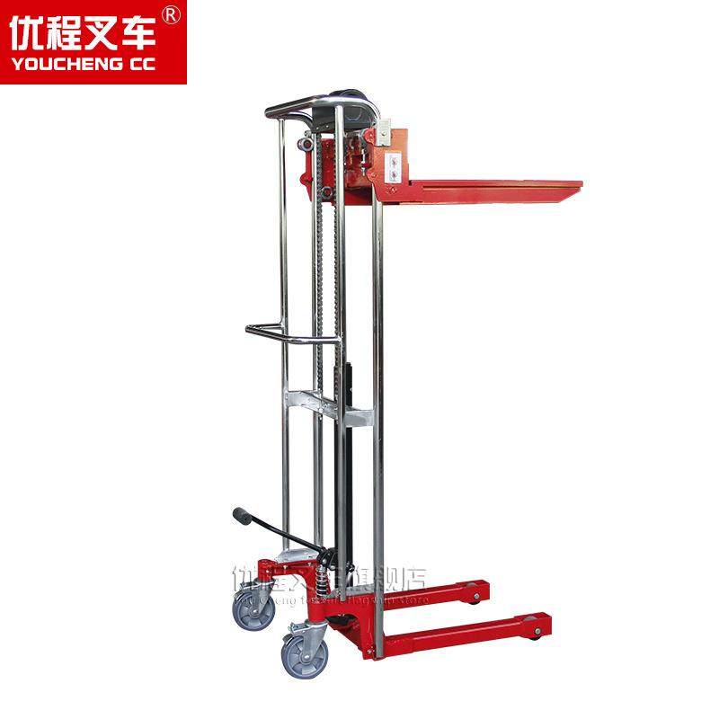 轻型小型手动液压堆高车装卸升降平台升高车行李车叉车堆高车,淘宝优惠券,粉丝福利购,淘宝优惠卷