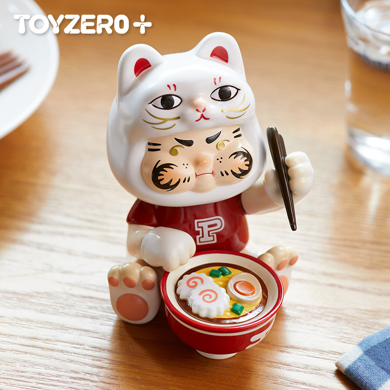 零加TOYZERO PP X MONSTER 幸运奶牛猫达摩系列吊卡手办摆件礼物,淘宝优惠券,粉丝福利购,淘宝优惠卷