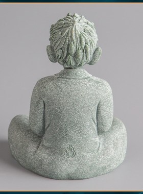 青砂石禅心创h意国潮居家办公装饰美猴王桌面摆件朋友送礼