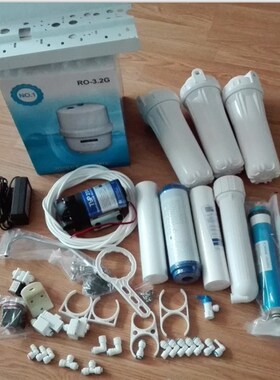 DIY家用厨房ROk纯水机 自己动手组装家用RO反渗透自冲式纯水机包