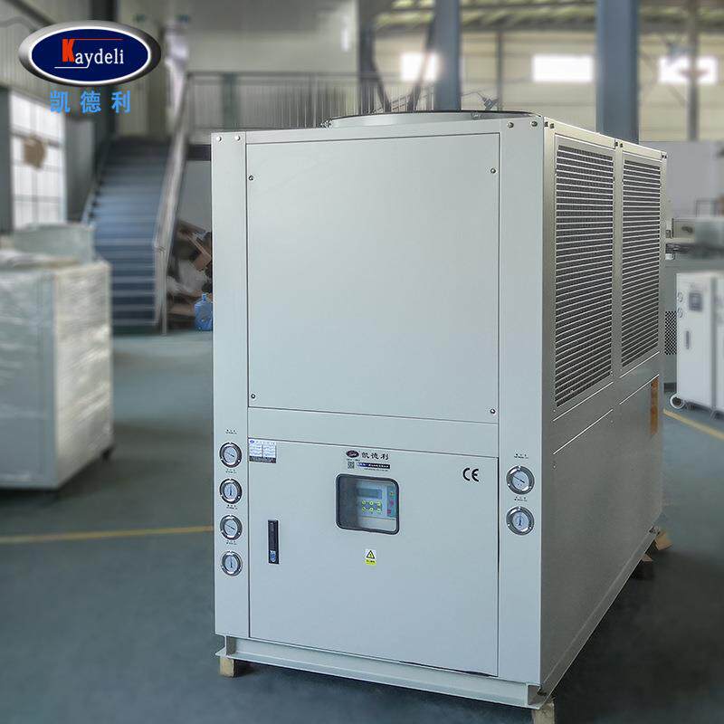 Source manufacturer 35hp air-cooled refrigerator plastic surface treatment cooling chassis-type industrial chiller