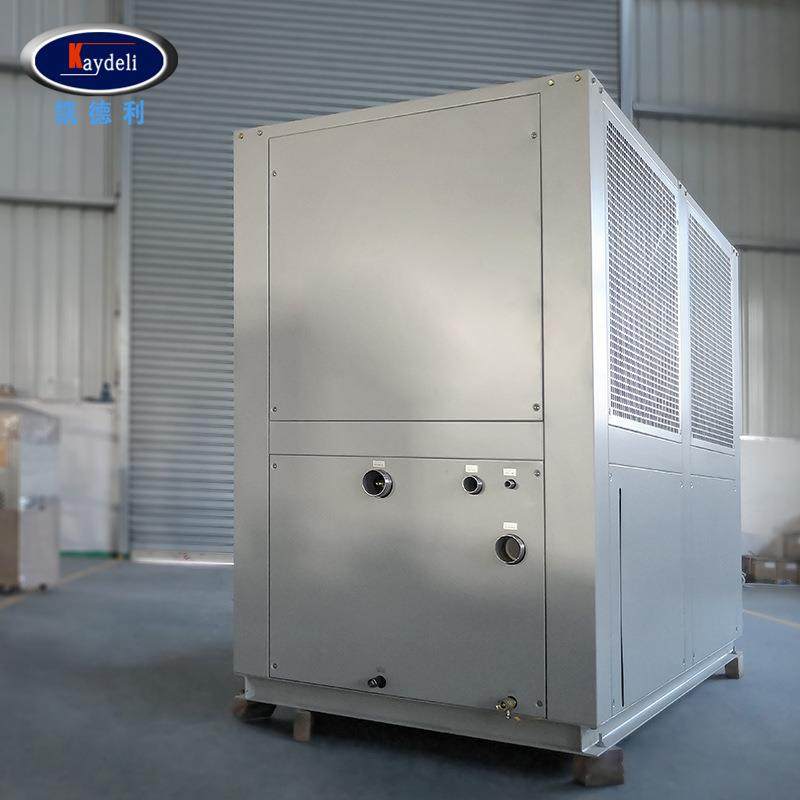Source manufacturer 35hp air-cooled refrigerator plastic surface treatment cooling chassis-type industrial chiller