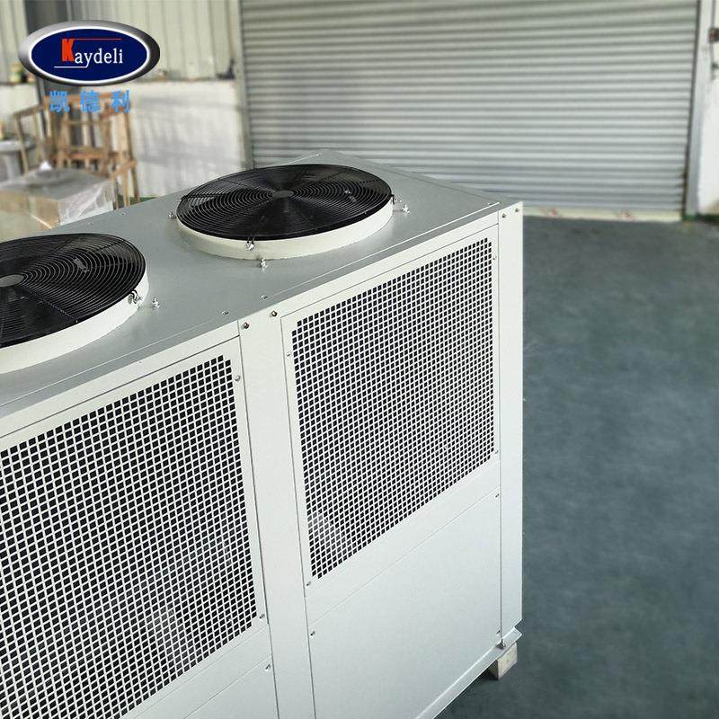 Source manufacturer 35hp air-cooled refrigerator plastic surface treatment cooling chassis-type industrial chiller