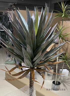 室内大型仿真龙血树 绿植造景仿真植物z 楼梯拐角装饰仿真树 落地