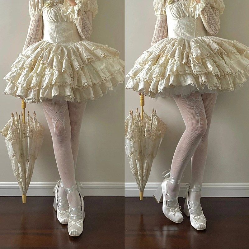 法式交叉绑带高跟鞋粗跟粉色少女芭蕾风鞋2025新款lolita方头单鞋,淘宝优惠券,粉丝福利购,淘宝优惠卷