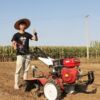 Diesel gasoline four-wheel drive small micro-tiller orchard field head rotary tiller self-propelled small four-wheel drive micro-tiller