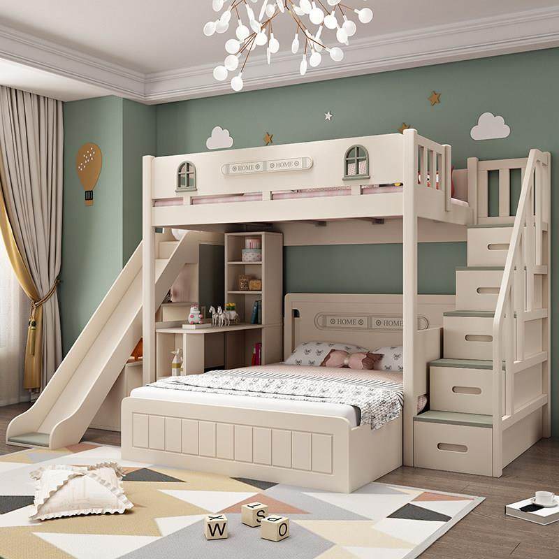 儿童床高低床双层床两层错位型上下床交错式子母床小户型多功能床,淘宝优惠券,粉丝福利购,淘宝优惠卷