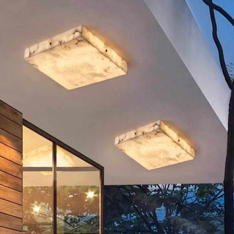 户外壁灯防水庭院屋檐过道人体感应灯别墅大门露台门头阳台吸顶灯 - 图3