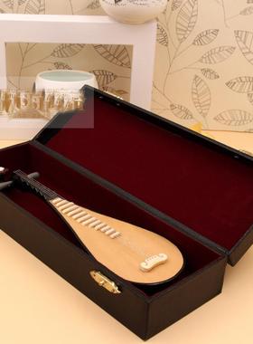 中式迷你琵琶模型摆件乐器摆件木制娃娃小乐器送朋友老师生日礼物