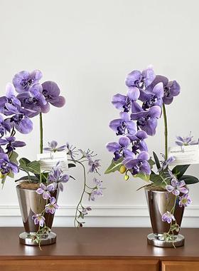 彷真花摆件客厅茶几餐桌桌面装饰品摆设花艺彷真盆栽乔迁新居礼物