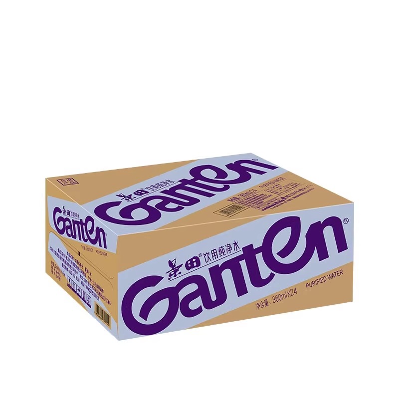 景田饮用水360ml*24瓶560/箱大小瓶装纯净矿泉水户外便携健康天然 - 图0