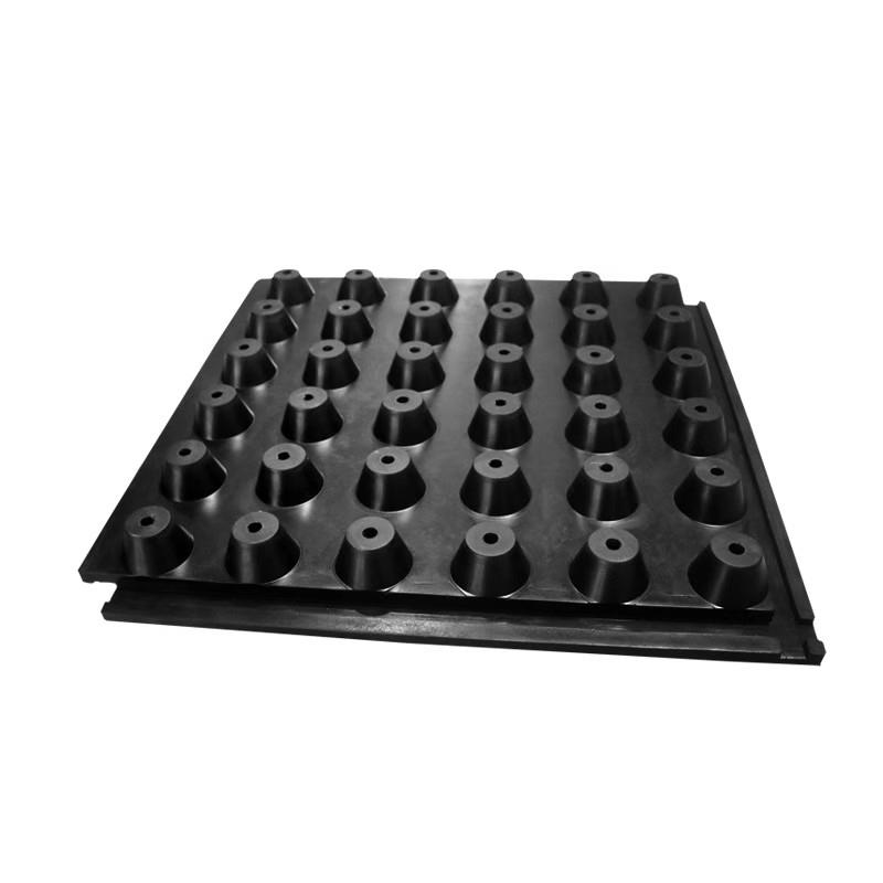 浮筑减震垫橡胶天然胶地面减振垫500*500*50地板隔音FZD型可定制 - 图2