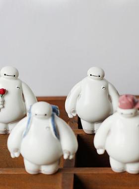 大白公仔桌面摆件汽车车载装饰品治愈系模型可爱家居饰品创意玩偶