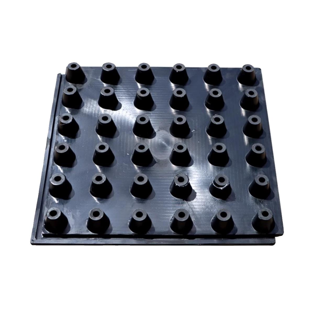 浮筑减震垫橡胶天然胶地面减振垫500*500*50地板隔音FZD型可定制 - 图3