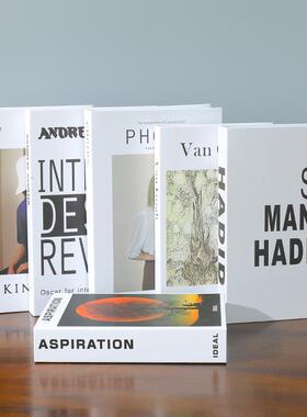 现代简约北欧风格假书彷真书装饰摆饰书模型创意客厅书柜道具摆设