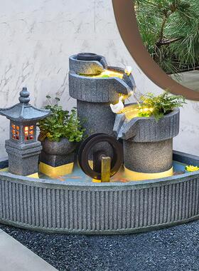 皇礼庭院花园别墅户外假山循环水流水摆件鱼池装饰造景新中式景观