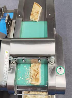 新款商用锅饼切片机 不锈钢火烧切片切丁机 全自动羊肉泡馍切丁机
