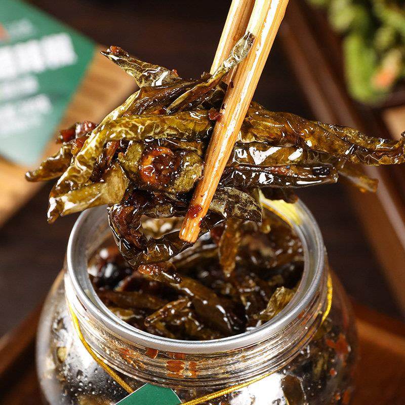 老坛晒辣椒干 干辣椒酱湖南特产拌饭下饭菜豆豉酱即食罐装腌辣椒,淘宝优惠券,粉丝福利购,淘宝优惠卷