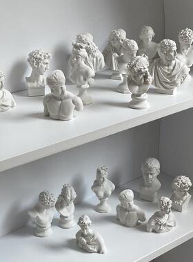 10迷你树脂石膏雕像艺术小饰品创意照片道具素描模型雕塑桌面装饰