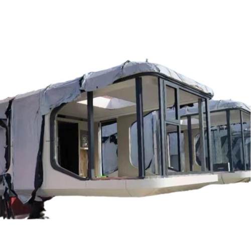 户外景区露营度假村移动民宿新能源太空舱苹果舱网红可移动房屋 - 图3