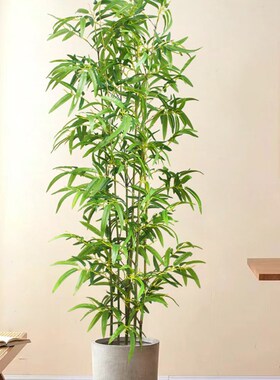 仿真竹子室内装饰假竹子隔断屏y风挡墙造景室外装饰竹盆栽加密绿