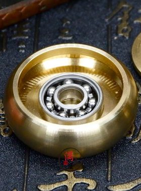 黄铜转赚钱创意手把件招财铜钱把件男士随身个性高档解压把玩黄铜