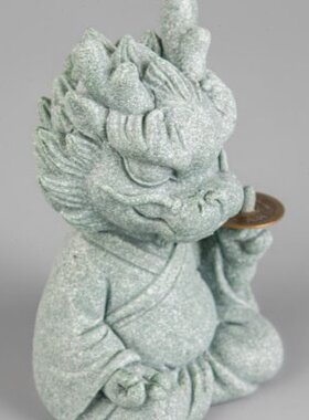 逗兽记 入户玄关装饰摆件轻奢高档青砂石鱼缸造景摆设可养小茶玩