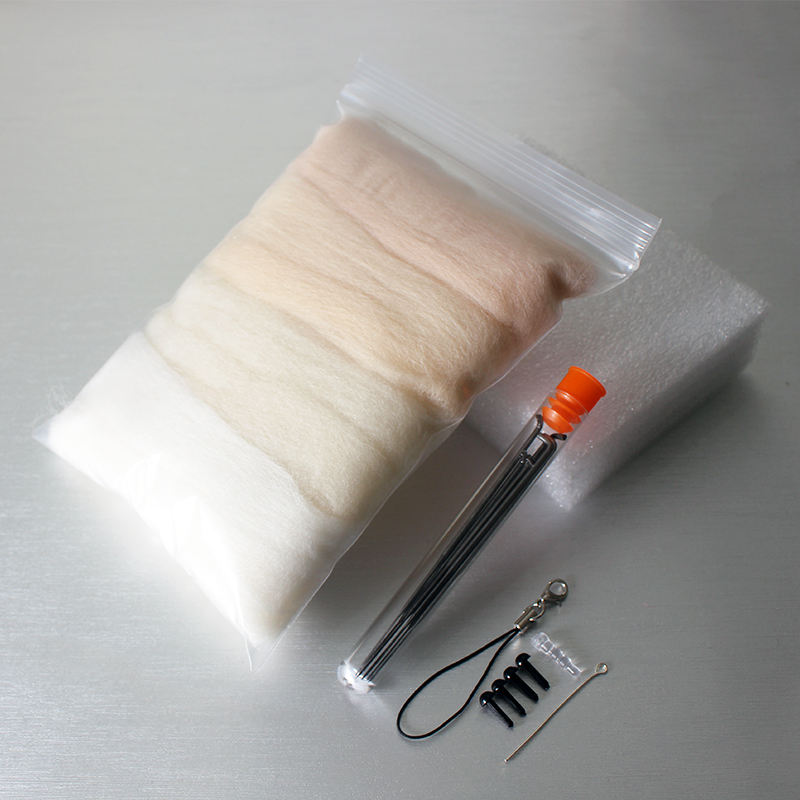 羊毛毡戳戳乐材料包工具套装66S羊毛针毡湿毡手工羊毛条毡毛玩偶 - 图1