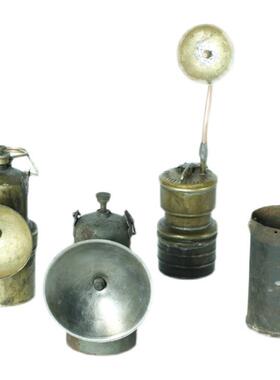 老嘎斯灯瓦斯灯电石灯提灯民俗老物件收藏品铜铁质矿灯古玩杂项