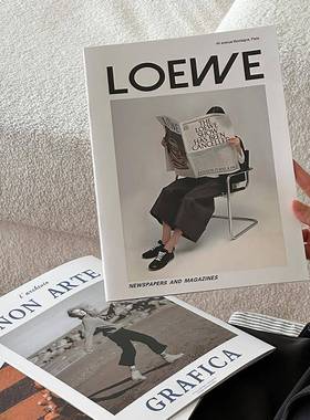 时尚杂志摆件装饰书创意拍摄道具真书画 画册民宿客厅电视柜房间