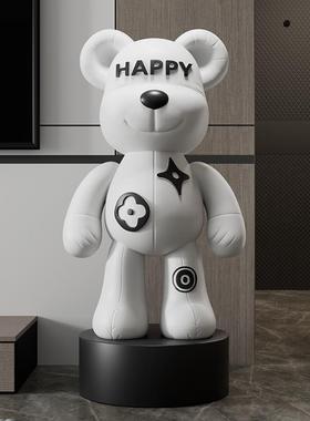 大型网红暴力熊摆件客厅电视柜旁边落地家居装饰品高端大气上档次