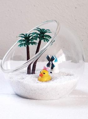 水晶消磁器皿净化碗吊坠饰品手炼消磁石收纳盒摆件紫白粉黄水晶碎