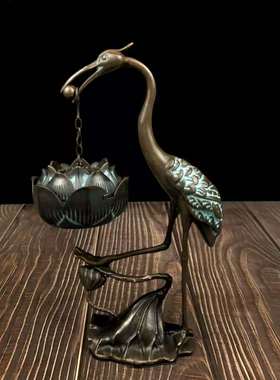 吊式香炉古典莲花龙架悬挂吊炉摆件禅意I倒流香炉回流香檀香薰香