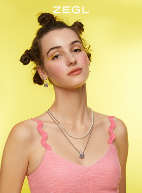 ZEGL设计师mini包包系列DIY项链女J吊坠可替换轻奢小众锁骨链配饰