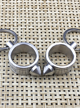 钨钢指虎破窗戒指男女士防卫身工具防拳扣饰品暗器不锈.钢钥匙环