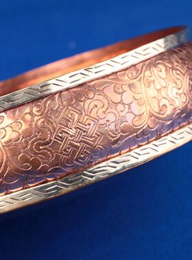 纯铜茶盘密宗曼达修盘底基手工供修曼盘尼泊尔曼扎盘用品