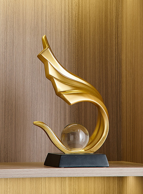 酒柜办公室桌装饰品摆件现t代轻奢高档客厅玄关电视柜家居抽象艺