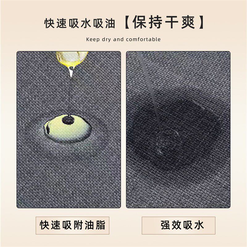 Kitchen floor mat, non-slip, oil-proof, wipeable, wash-free carpet, waterproof and water-absorbent, special dirty-resistant Q-foot mat 2025 new style