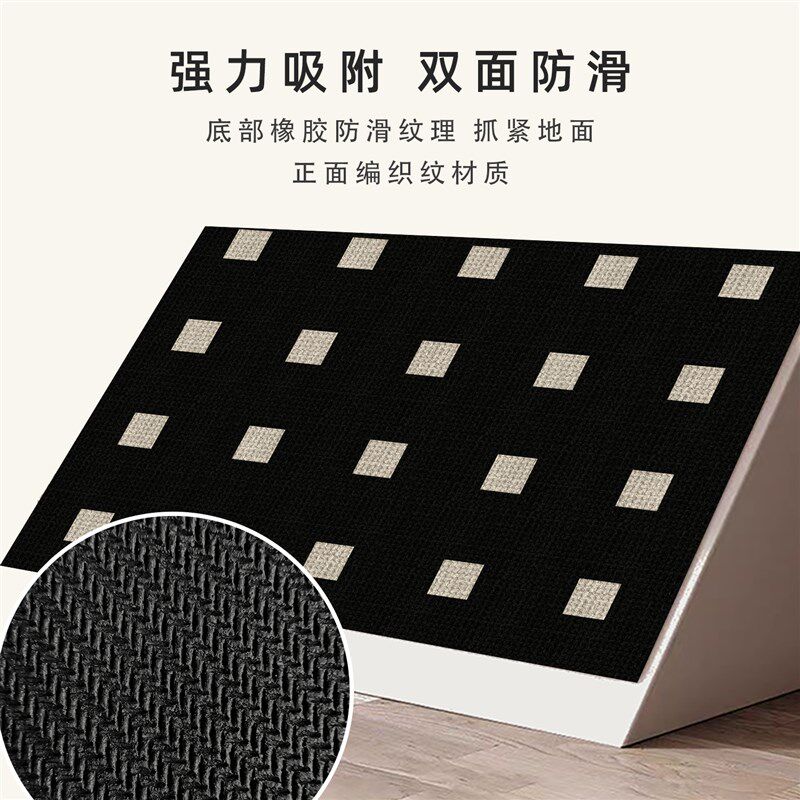 Kitchen floor mat, non-slip, oil-proof, wipeable, wash-free carpet, waterproof and water-absorbent, special dirty-resistant Q-foot mat 2025 new style