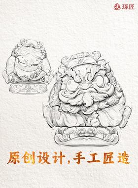 琢匠钟馗摆件国风防小人办公室桌面装饰品悟道系列镇宅铜手把件